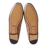 GG Canvas Jordaan Monogram Loafers Beige Brick Red 37.