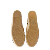 Chanel Beige Fabric Grosgrain CC Espadrille 