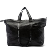 Balenciaga Black Leather Carry All Shopper Tote Bag