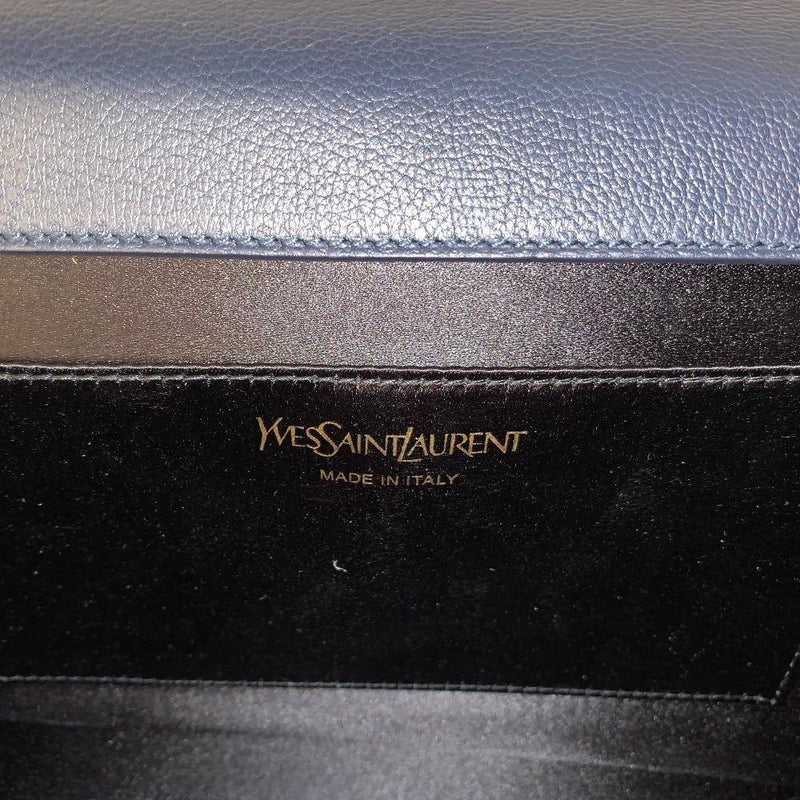 Calfskin Monogram Large Belle De Jour Clutch Dark Blue.
