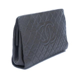 Quilted Caviar Timeless CC Large Frame Clutch Bag Grey.Chanel Quilted Caviar Timeless CC Large Frame Clutch Bag Luxybit