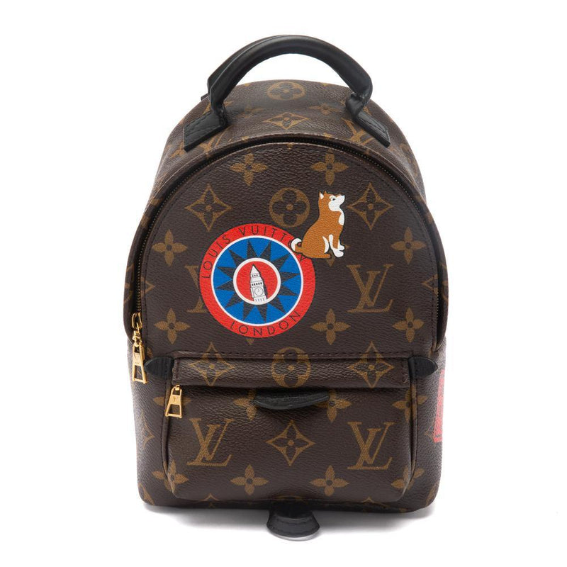 louis vuitton backpack mini uk Louis Vuitton Monogram Palm Springs Mini My LV World Tour Backpack