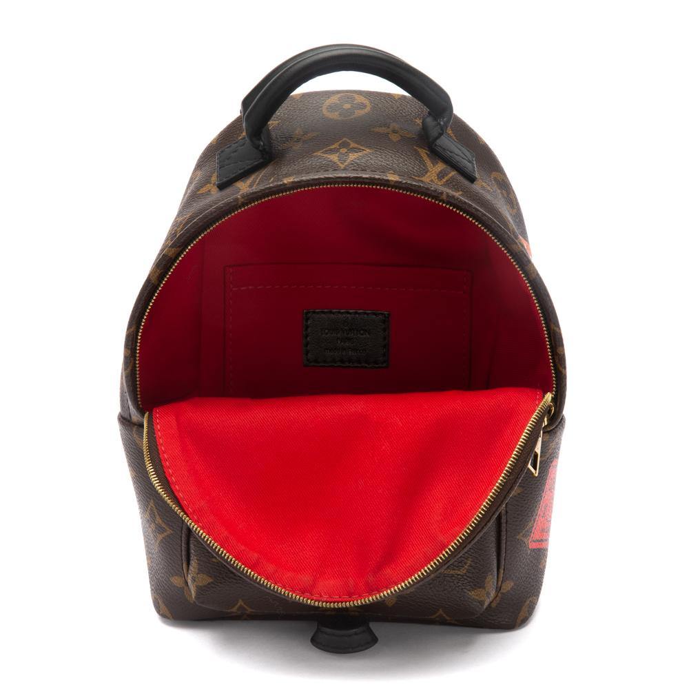 Louis Vuitton Mini palm spging Black Leather ref.115493 - Joli Closet