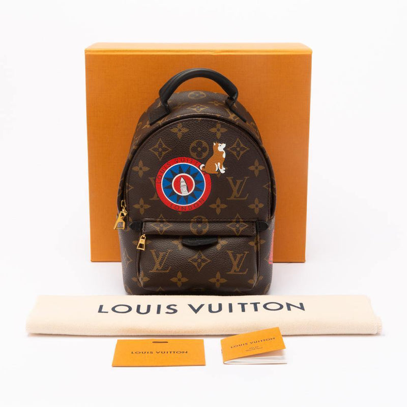 louis vuitton backpack mini uk Louis Vuitton Monogram Palm Springs Mini My LV World Tour Backpack