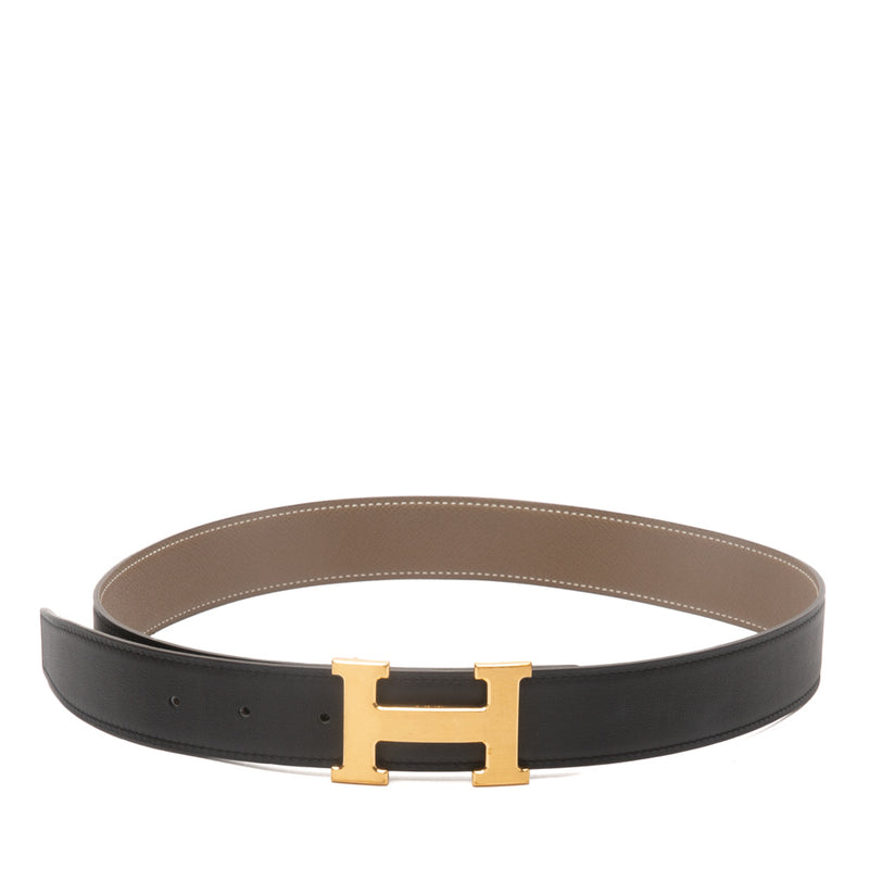 Hermes Constance Reversible Belt Black Swift & Gold Epsom Leather Size –  Celebrity Owned