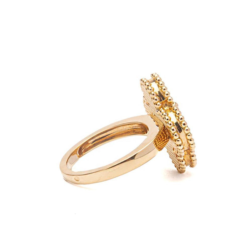 Van Cleef Arpel Magic Alhambra Diamond and Rose Gold Earrings, Perfect