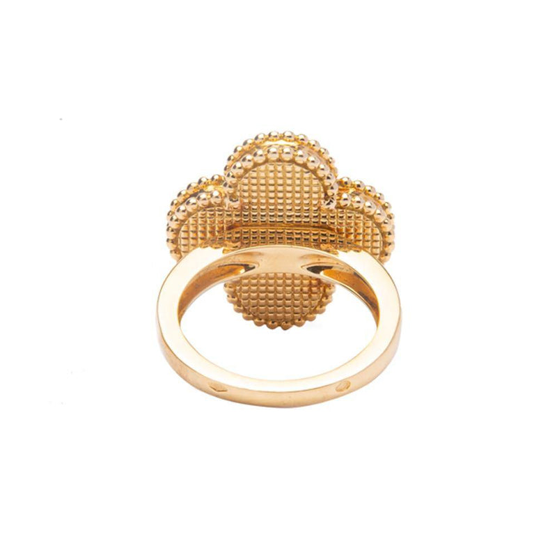 Van Cleef & Arpels VCA Mother of Pearl Alhambra Ring Luxybit