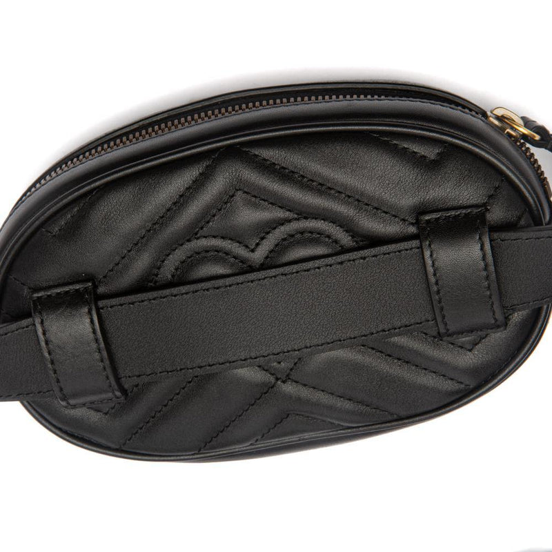 Gucci GG Black Marmont Waist Belt Bag