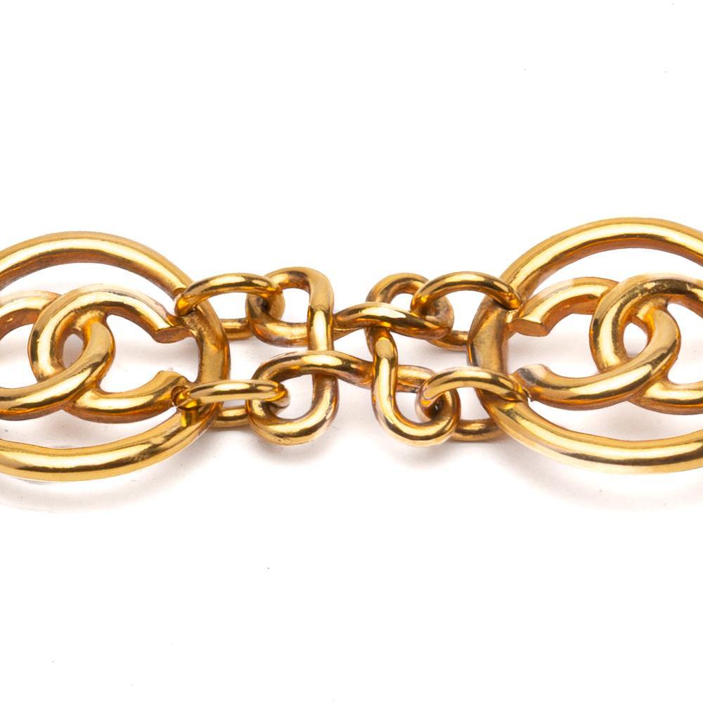 Chanel Vintage CC Logo Circular Clip On Earrings