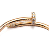 Cartier Diamond Juste Un Clou Bracelet 18K Pink Rose Gold 15.