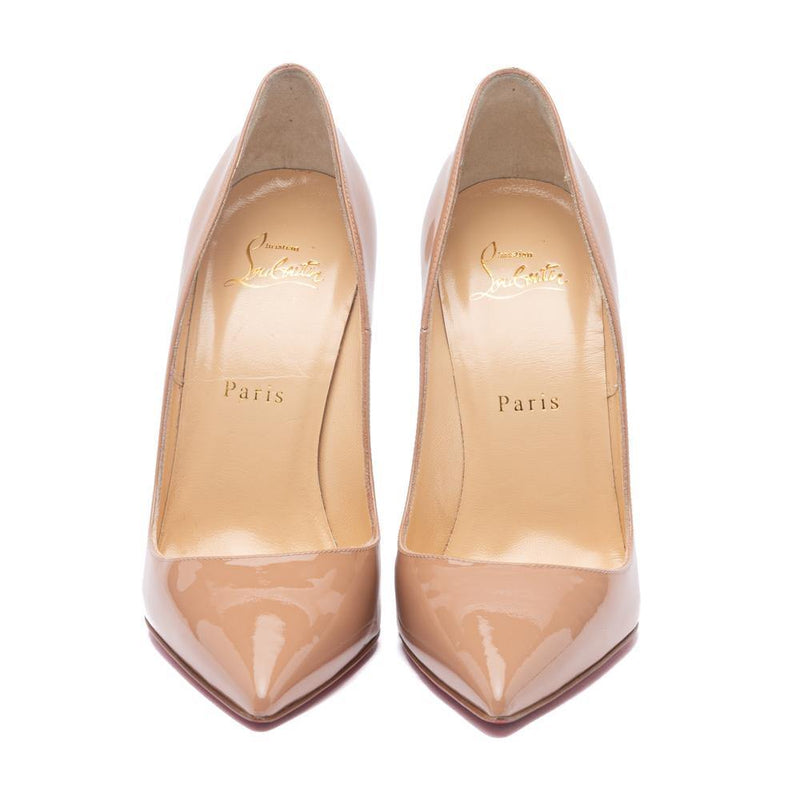 Christian Louboutin Patent So Kate 120 Pumps Nude