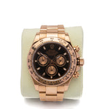 Rolex 18k Rose Gold Daytona Everose Watch 116505