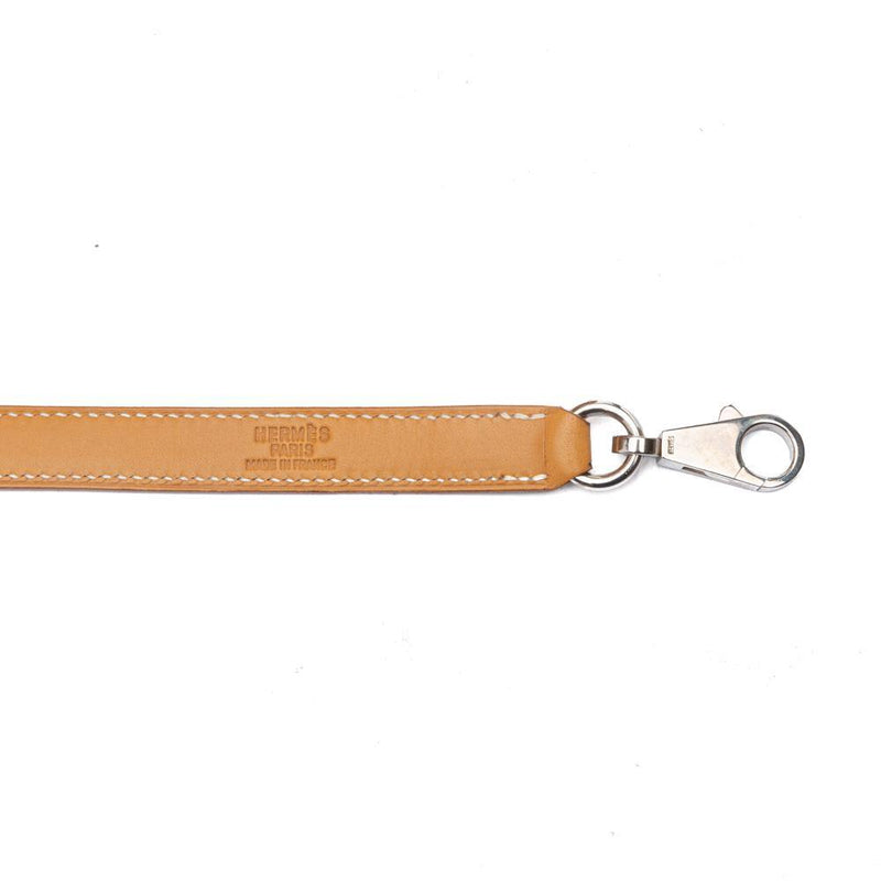 Box Leather Palladium Plated Kelly Sellier 32 Natural Bag.