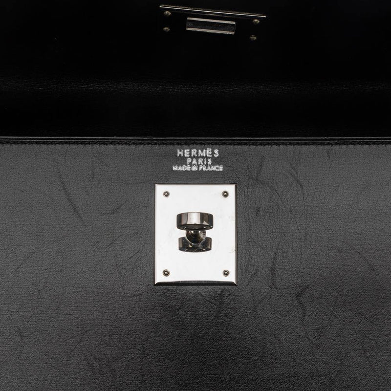 Kelly 32 leather crossbody bag Hermès Black in Leather - 35498932