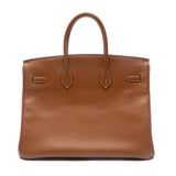 Hermes Gold Epsom Leather Birkin 35