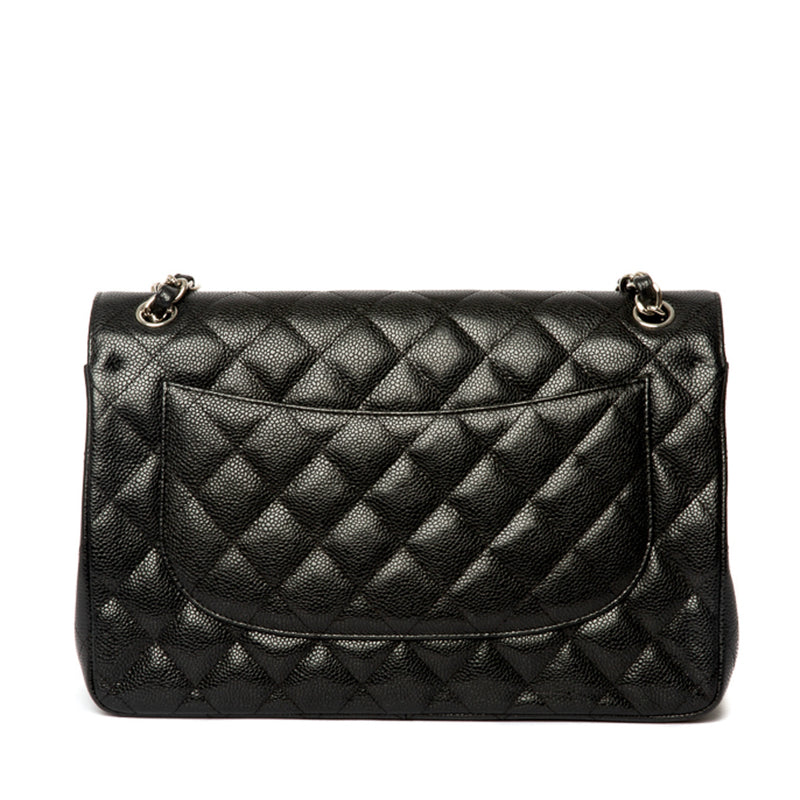 large chanel flap bag with top handle leather