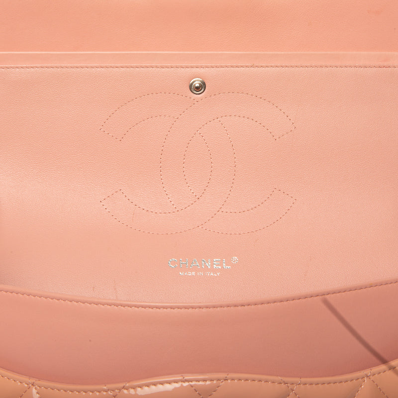Chanel Classic Double Flap Bag Quilted Iridescent Calfskin Medium For Sale  at 1stDibs