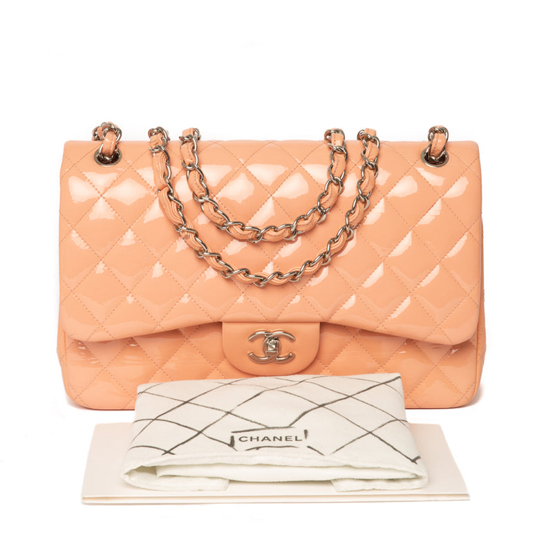 Chanel Pink Chevron-Quilted Calfskin Shoulder Bag