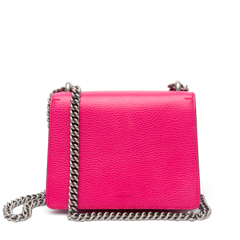 Pink Dionysus Shoulder Bag in GG Supreme Coated Canvas with