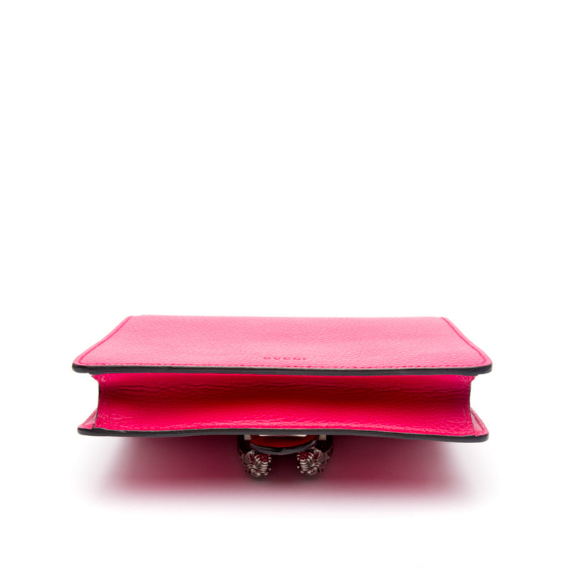 Gucci Pink Calfskin Leather Dionysus Mini Shoulder Bag