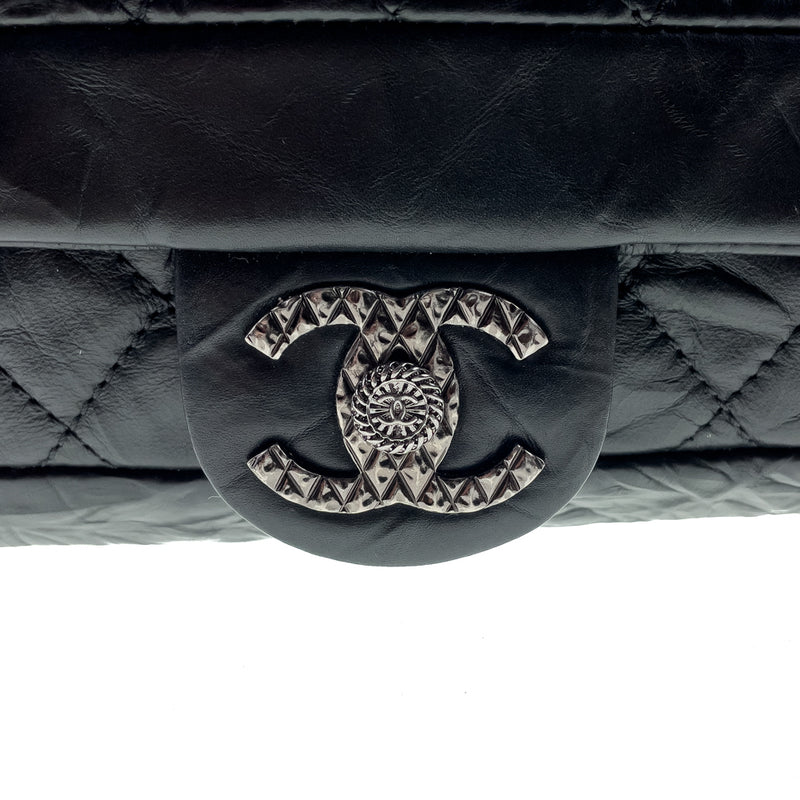 Chanel Black CC Logo Flap Bag