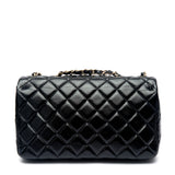 Chanel Black Chevron Quilted Lambskin Leather Medium Flap Bag AS1120 B01443 94305