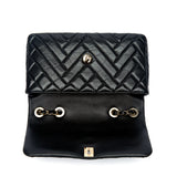 Chanel Black Chevron Quilted Lambskin Leather Medium Flap Bag AS1120 B01443 94305