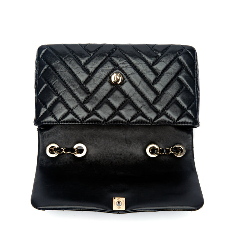 Chanel Black CC Straight Line Flap Small Bag – THE CLOSET