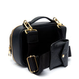Louis Vuitton Black Calfskin Leather Monogram Utility Crossbody Bag M80450 - Luxybit