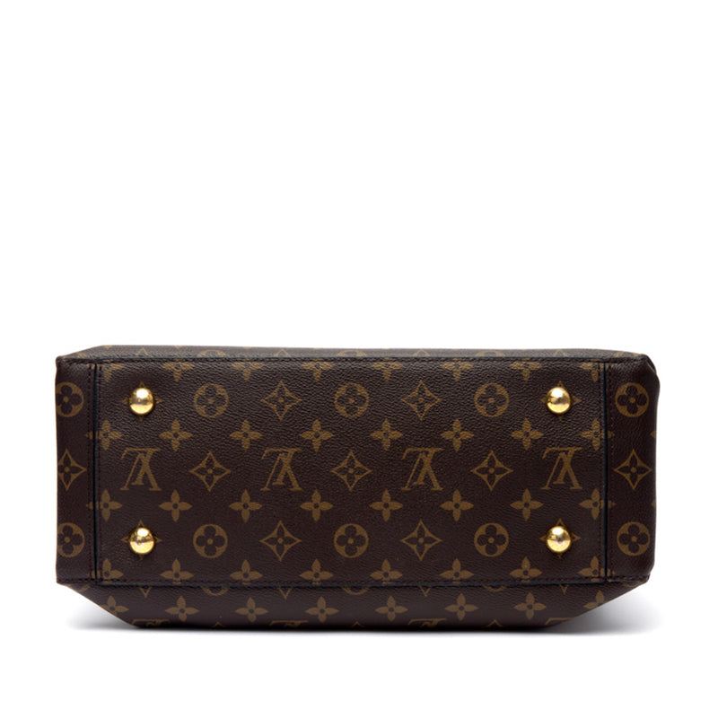 LOUIS VUITTON Monogram Flower Zipped Tote MM Black | FASHIONPHILE