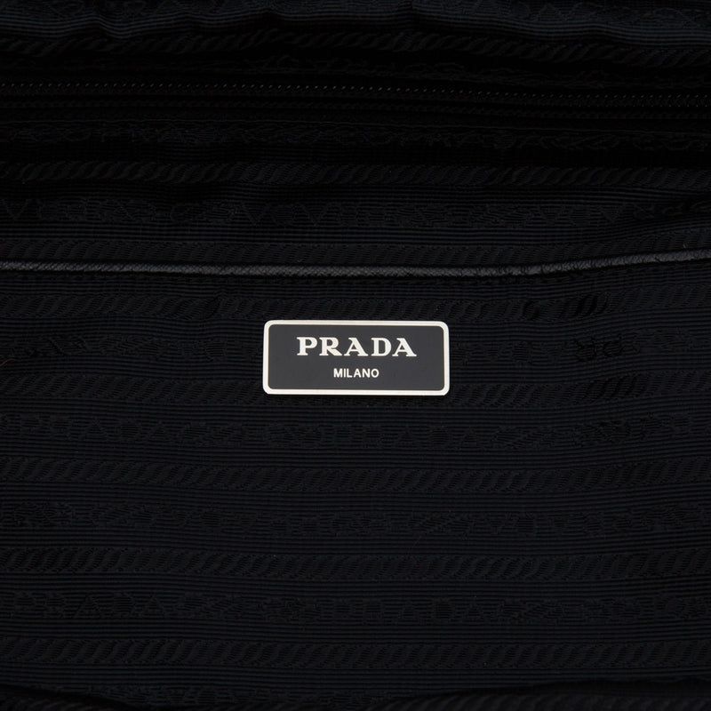 Prada Black Nylon Backpack Bag Interior