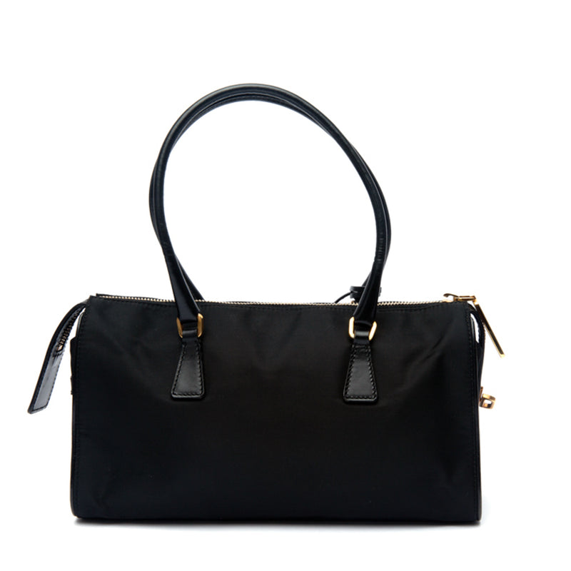 Prada  Re-Nylon and Leather Boston Bag
