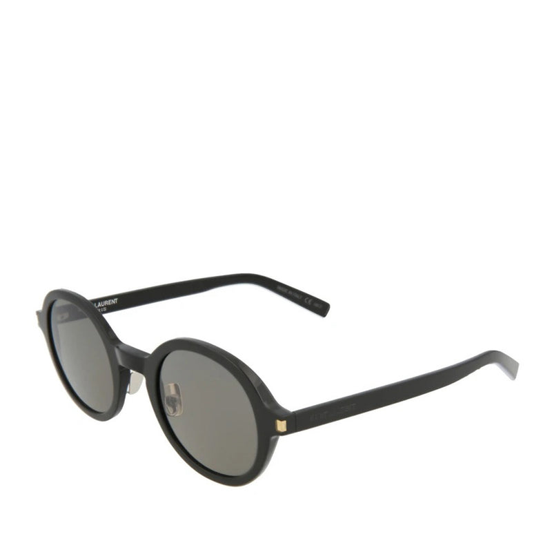 Saint Laurent Black Round Classic Sunglasses - LUXYBIT