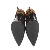 Saint Laurent Leopard Kiki Ankle Boots