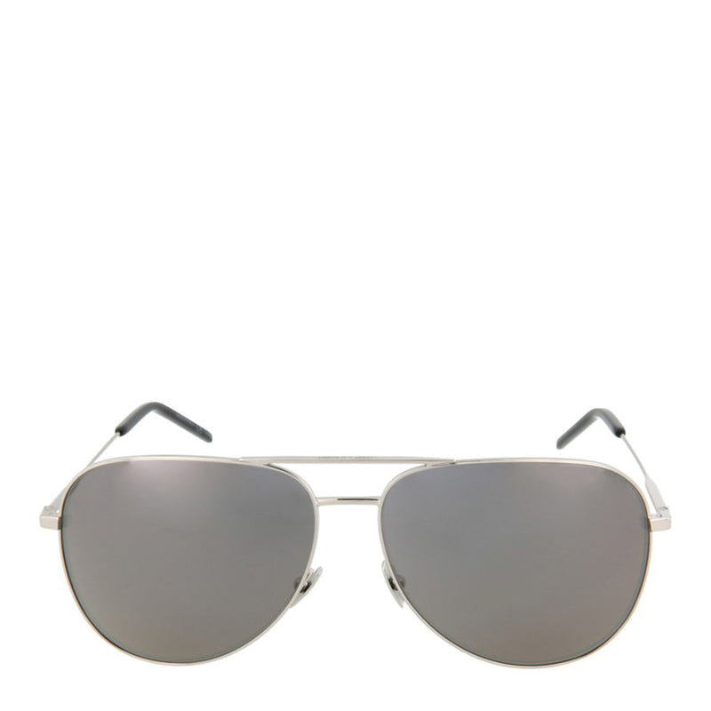 Saint Laurent Aviator Metal Sunglasses Grey