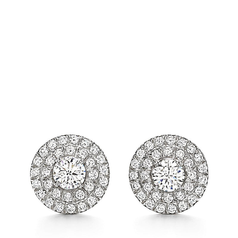 Tiffany & Co Platinum Soleste Diamond Earrings