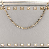 Valentino Pebbled Leather Rockstud Crossbody Bag