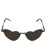 Black New Wave Loulou Heart Sunglasses - LUXYBIT