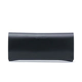 Saint Laurent Black Aviator Leather Blinker Sunglasses