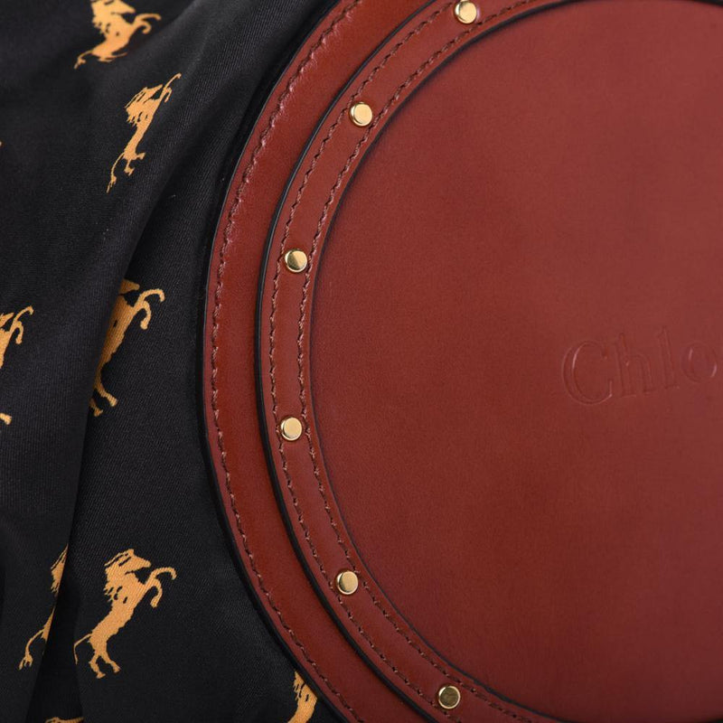 Raffia Calfskin Horse-Print Panier Basket Bag - LUXYBIT